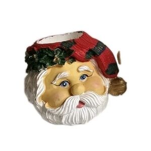 Vintage Santa Claus Tea Light Candle Holder 2.5"